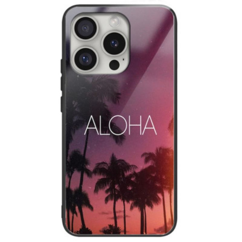 Cover iPhone 16 Pro Aloha Hærdet Glas