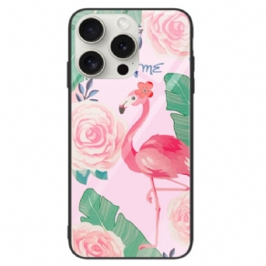 Cover iPhone 16 Pro Flamingo Hærdet Glas