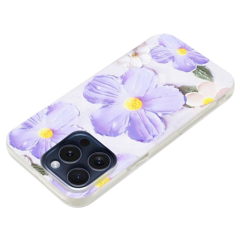 Cover iPhone 16 Pro Lilla Blomster