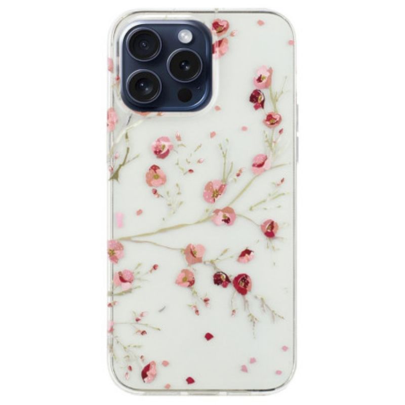 Cover iPhone 16 Pro Telefon Etui Blomster