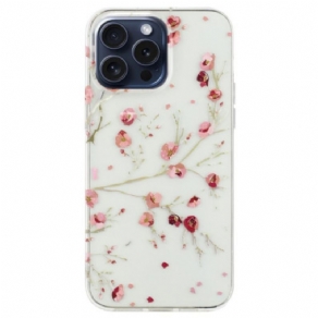 Cover iPhone 16 Pro Telefon Etui Blomster