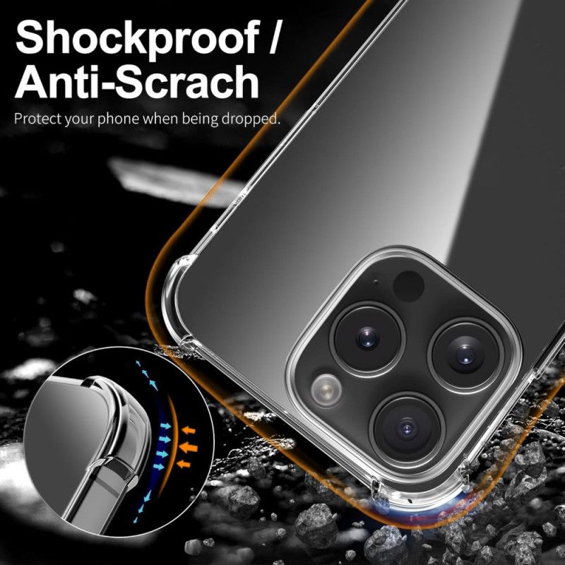 Cover iPhone 16 Pro Telefon Etui Gennemsigtig Stødsikker