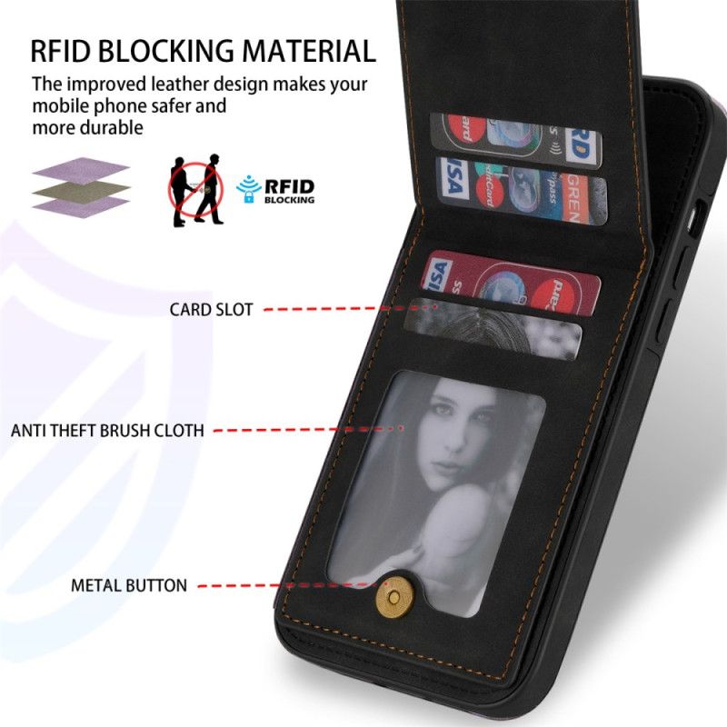 Cover iPhone 16 Pro Telefon Etui N.bekus Rfid Kortholder