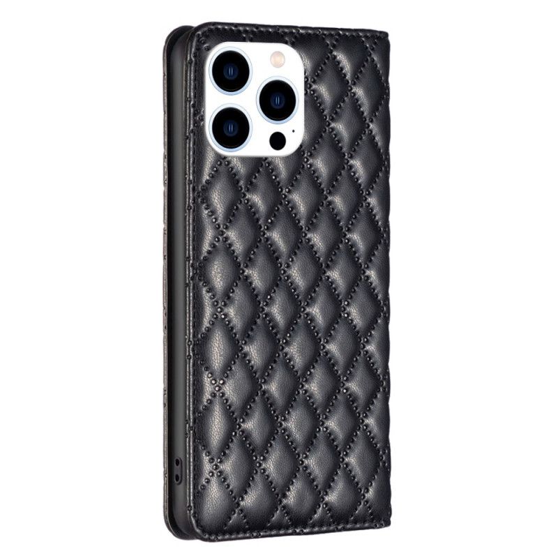 Flip Cover iPhone 16 Pro Quiltet Binfen Farve