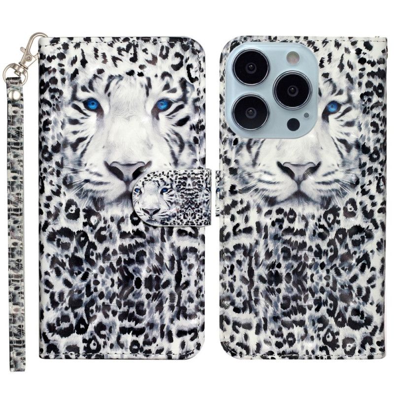 Flip Cover Til iPhone 16 Pro Leopardrem