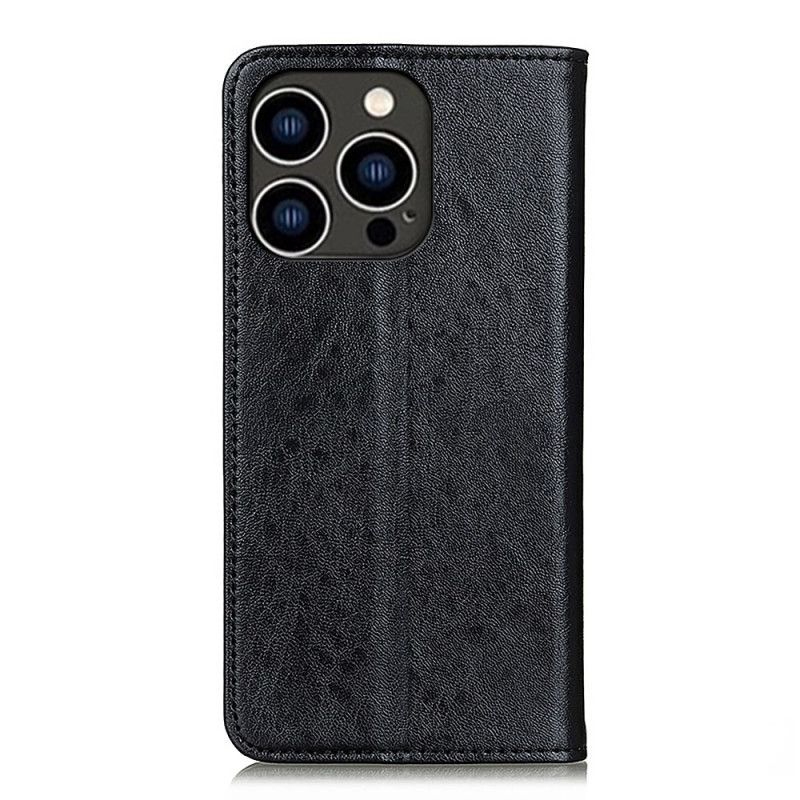 Læder Cover iPhone 16 Pro Telefon Etui Tekstureret