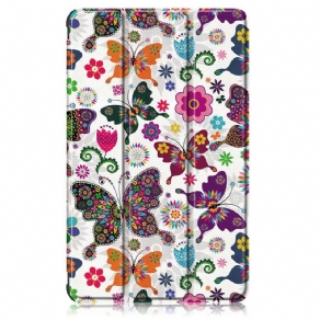 Cover Huawei MatePad T 8 Forstærkede Sommerfugle Og Blomster