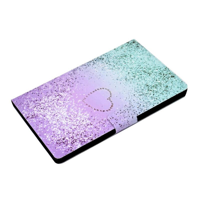 Flip Cover Huawei MatePad T 8 Blanke Pailletter