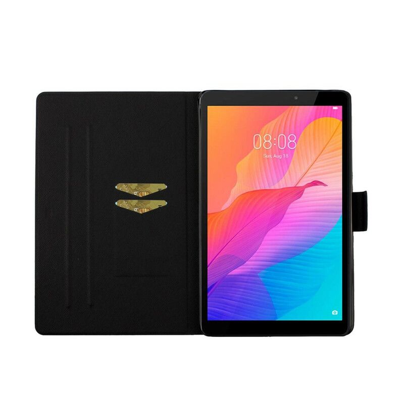 Flip Cover Huawei MatePad T 8 Træ Til Månen Og Solen