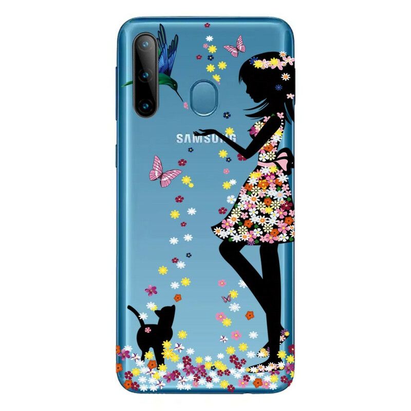 Cover Samsung Galaxy M11 Blomsterpige