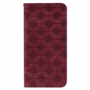 Cover Samsung Galaxy M11 Flip Cover Barokke Blomster