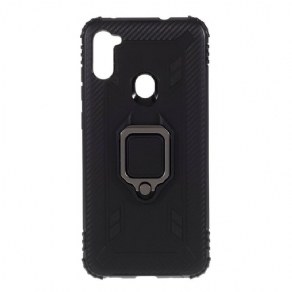 Cover Samsung Galaxy M11 Ring Og Kulfiber