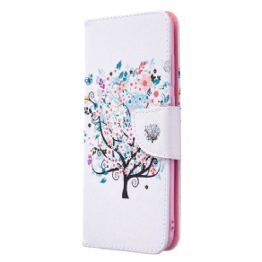 Flip Cover Samsung Galaxy M11 Blomstret Træ