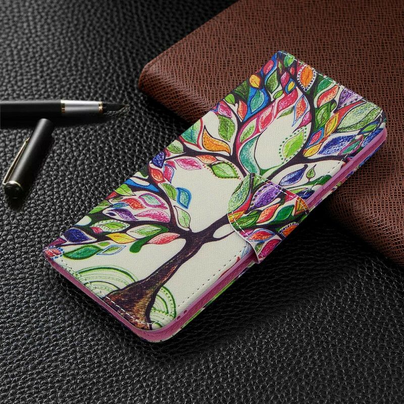 Flip Cover Samsung Galaxy M11 Farvet Træ