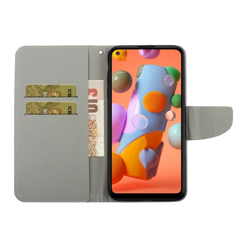 Flip Cover Samsung Galaxy M11 Sommerfugle Og Sommerblomster