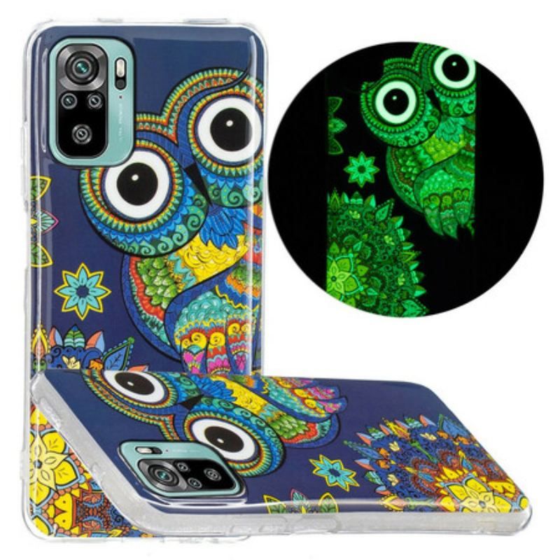 Cover Poco M5s Fluorescerende Ugle Mandala