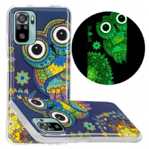 Cover Poco M5s Fluorescerende Ugle Mandala