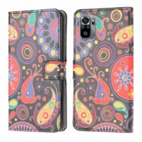 Læder Cover Poco M5s Galaxy Design