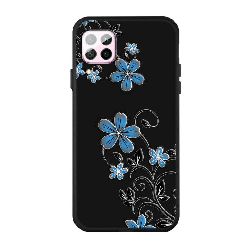 Cover Huawei P40 Lite Blå Blomster