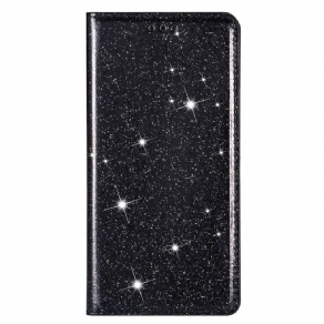 Cover Huawei P40 Lite Flip Cover Pailletterstil