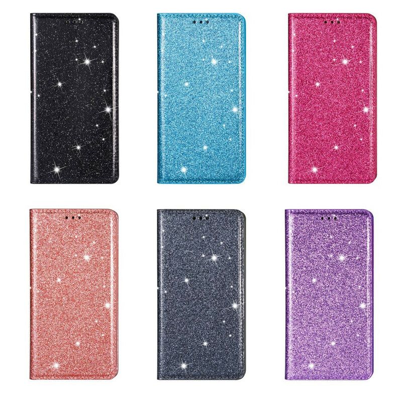 Cover Huawei P40 Lite Flip Cover Pailletterstil