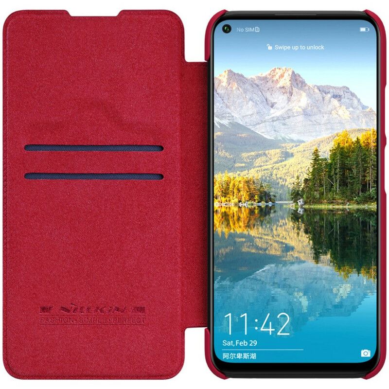 Cover Huawei P40 Lite Flip Cover Qin-serien Nillkin