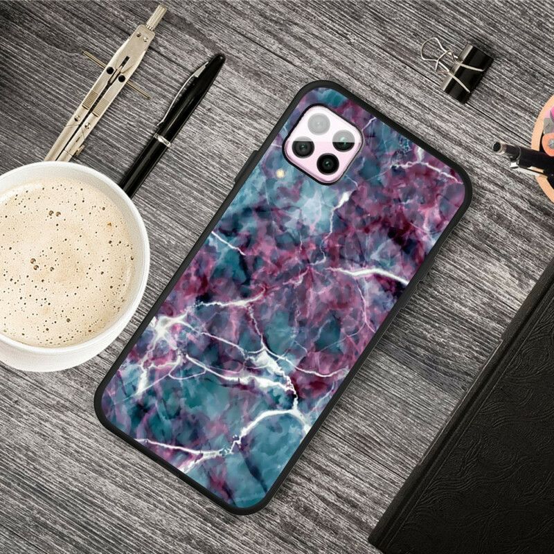 Cover Huawei P40 Lite Lilla Marmor