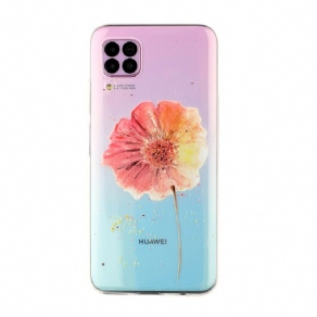 Cover Huawei P40 Lite Sømløst Akvarel Blomstermønster