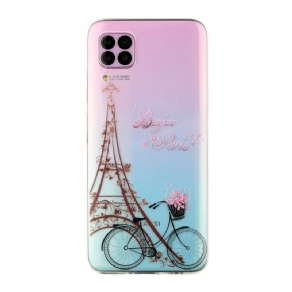 Cover Huawei P40 Lite Transparent Bonjour Paris