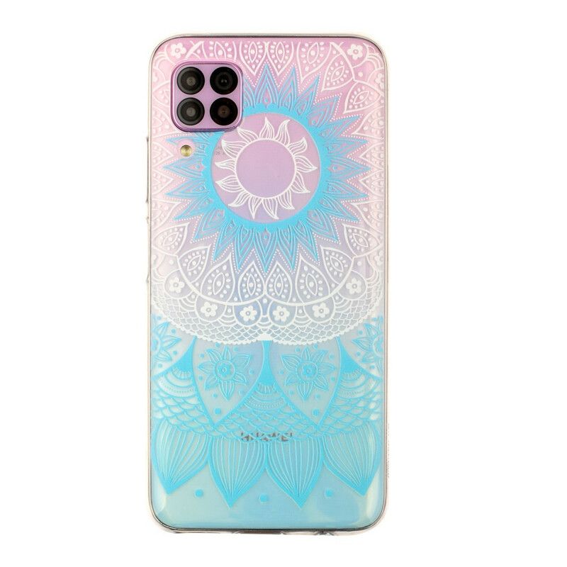 Cover Huawei P40 Lite Transparent Farvet Mandala