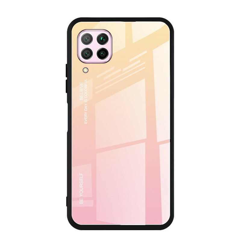 Cover Huawei P40 Lite Vær Dig Selv Hærdet Glas