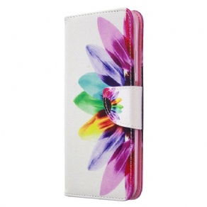 Flip Cover Huawei P40 Lite Akvarelblomst