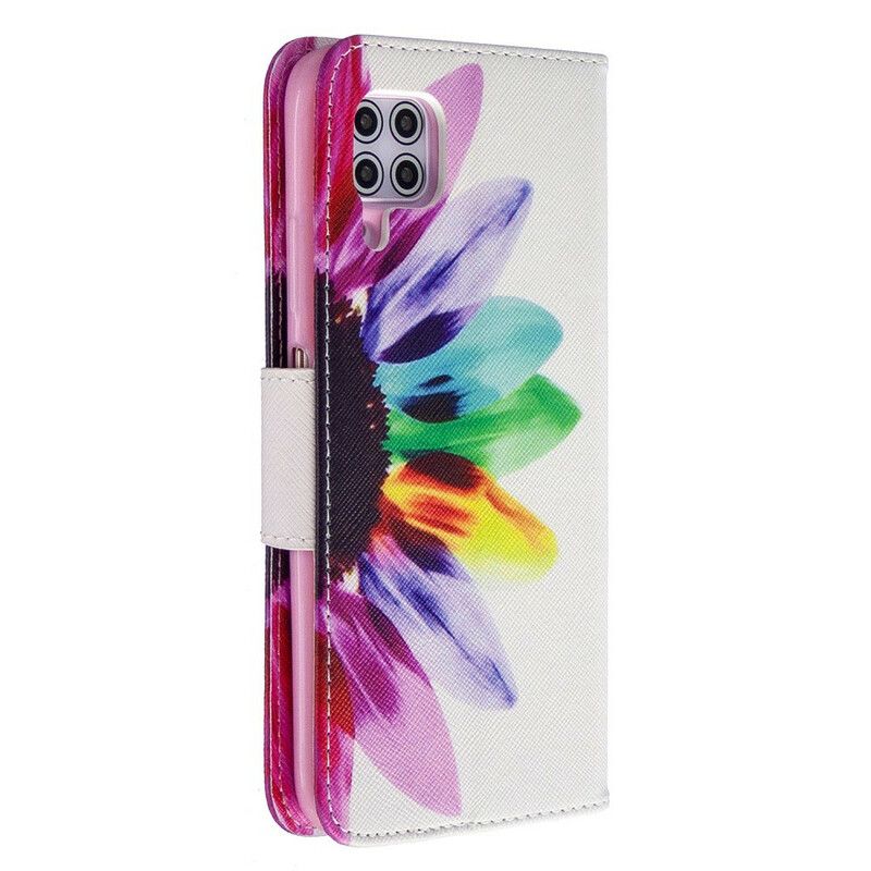 Flip Cover Huawei P40 Lite Akvarelblomst