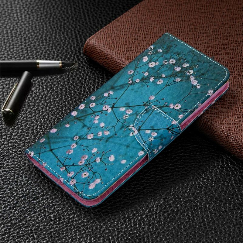 Flip Cover Huawei P40 Lite Blomstrende Træ