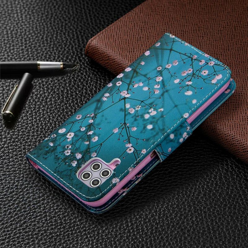 Flip Cover Huawei P40 Lite Blomstrende Træ