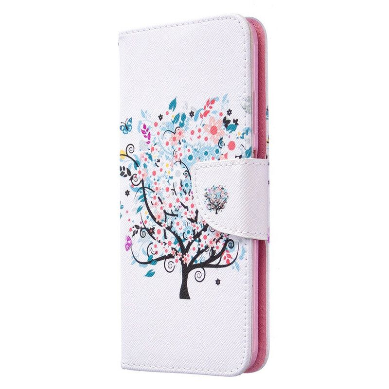 Flip Cover Huawei P40 Lite Blomstret Træ