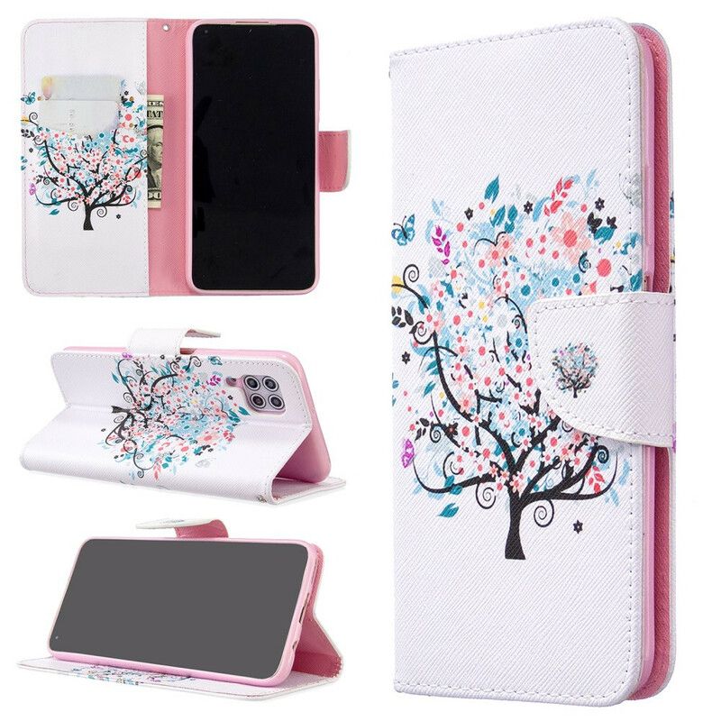 Flip Cover Huawei P40 Lite Blomstret Træ