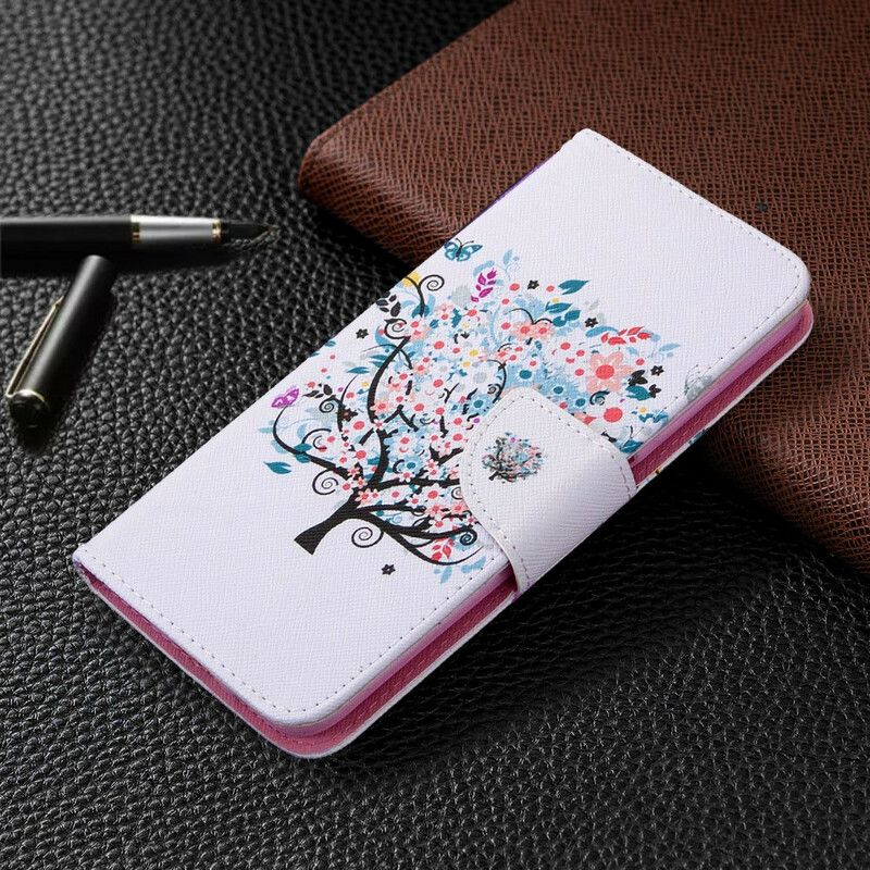 Flip Cover Huawei P40 Lite Blomstret Træ