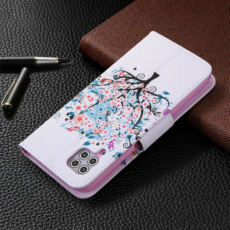 Flip Cover Huawei P40 Lite Blomstret Træ