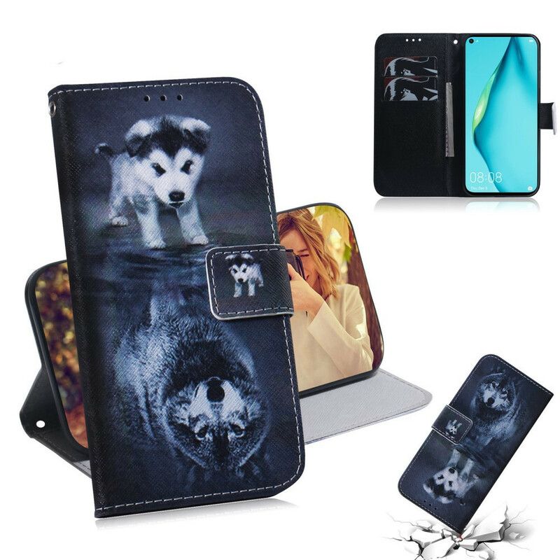 Flip Cover Huawei P40 Lite Ernesto The Wolf