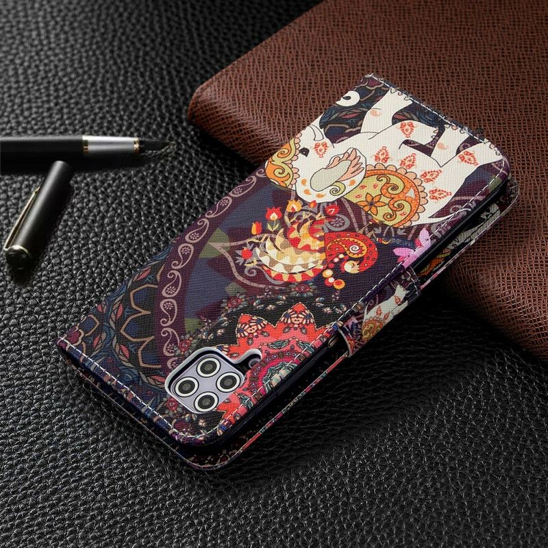 Flip Cover Huawei P40 Lite Etnisk Elefantmandala