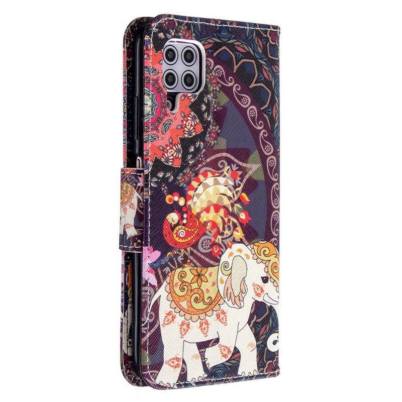 Flip Cover Huawei P40 Lite Etnisk Elefantmandala