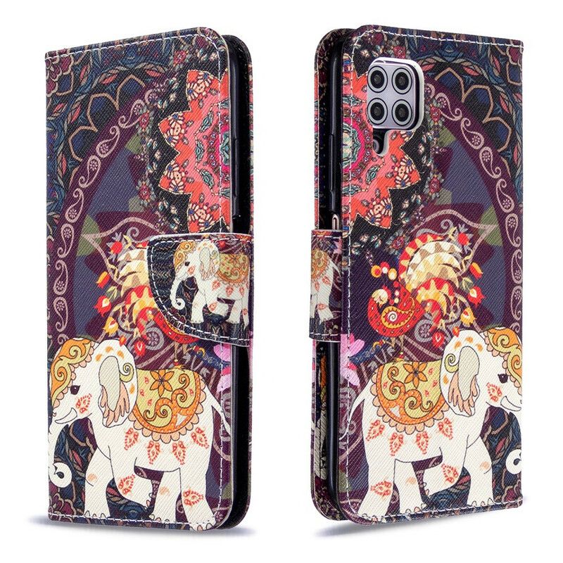 Flip Cover Huawei P40 Lite Etnisk Elefantmandala