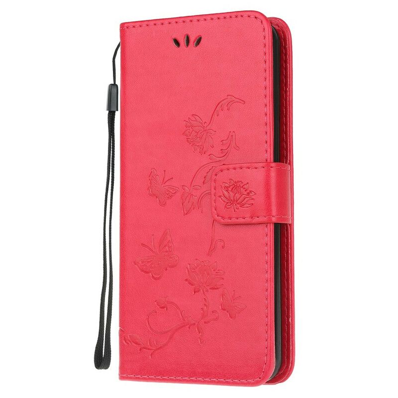 Flip Cover Huawei P40 Lite Fortryllede Sommerfugle