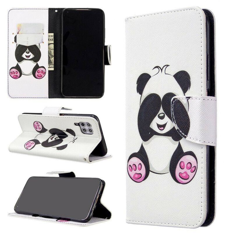 Flip Cover Huawei P40 Lite Panda Sjov