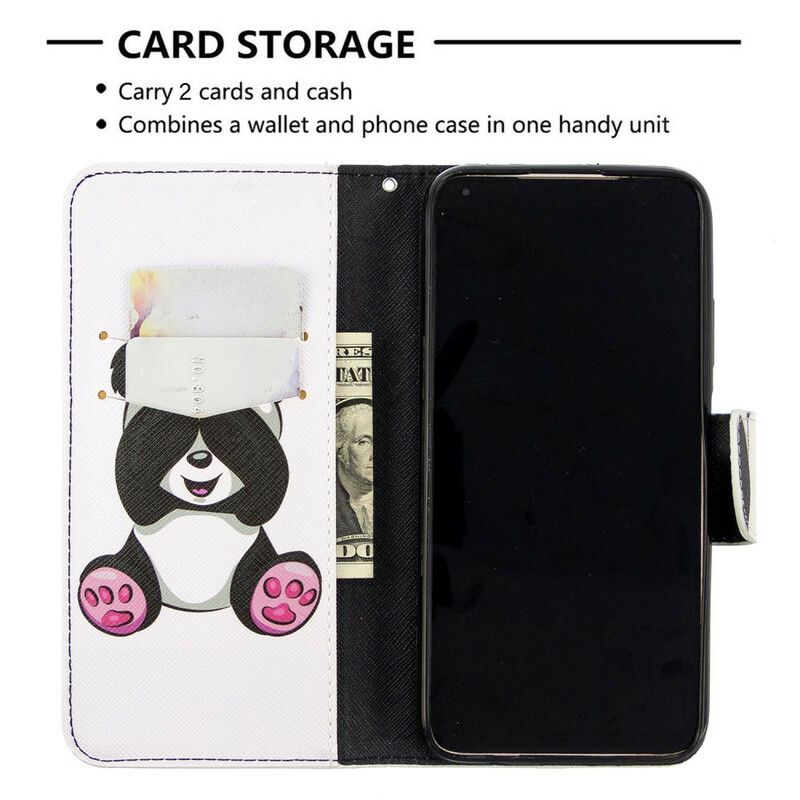 Flip Cover Huawei P40 Lite Panda Sjov