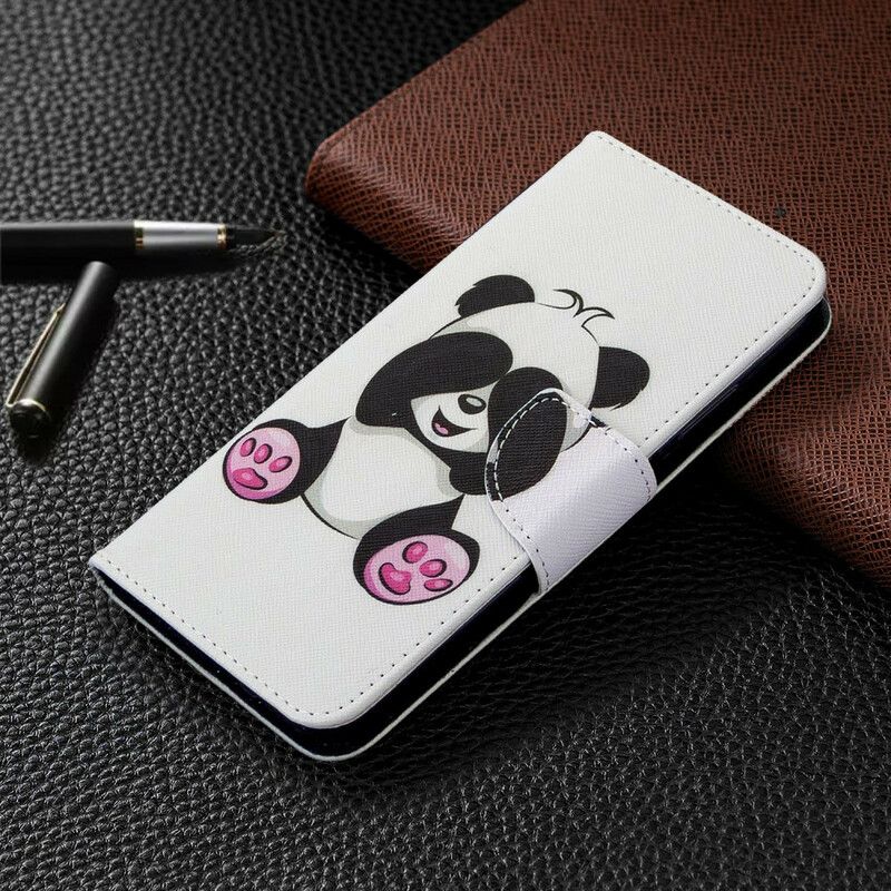 Flip Cover Huawei P40 Lite Panda Sjov