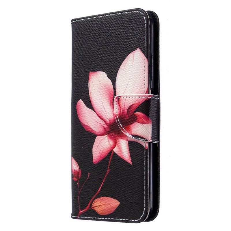 Flip Cover Huawei P40 Lite Pink Blomst