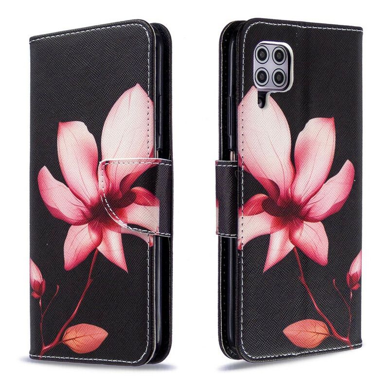 Flip Cover Huawei P40 Lite Pink Blomst