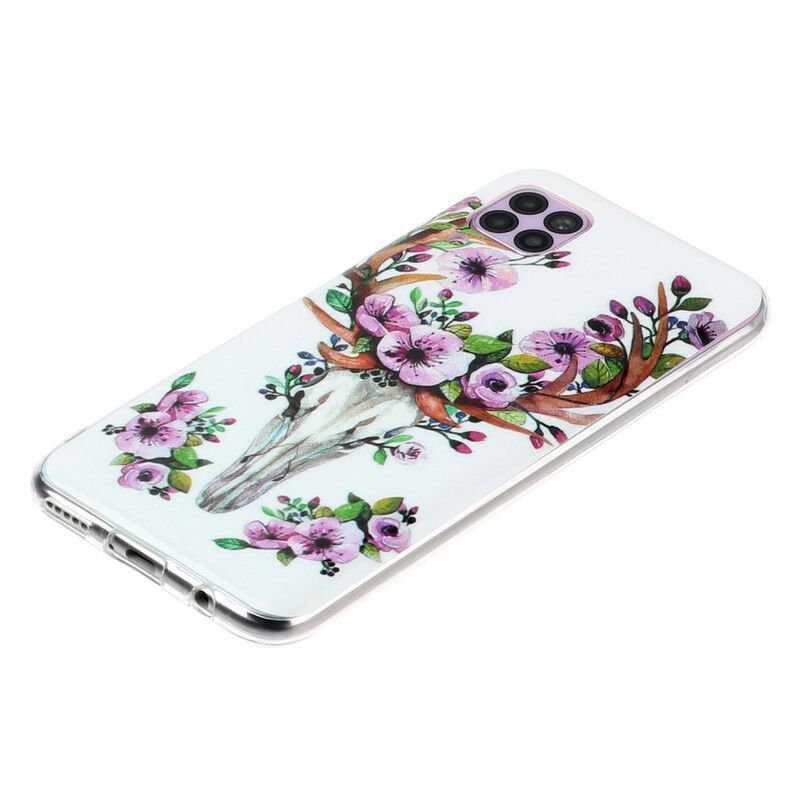 Mobilcover Huawei P40 Lite Fluorescerende Blomsterelg